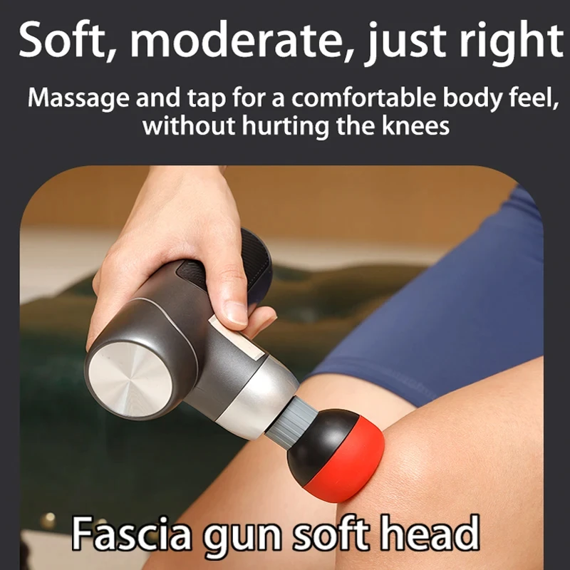 Fascia gun massage head 12mm-18mm caliber massage gun accessoriesl silicone soft head for deep tissue muscle relaxation