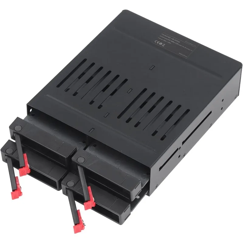Sata HDD & SSD 핫 스왑 케이지, 4베이 6베이 하드 드라이브 도크 (5.25인치 인클로저용), 냉각 팬이 있는 6베이 하드 드라이브 스테이션