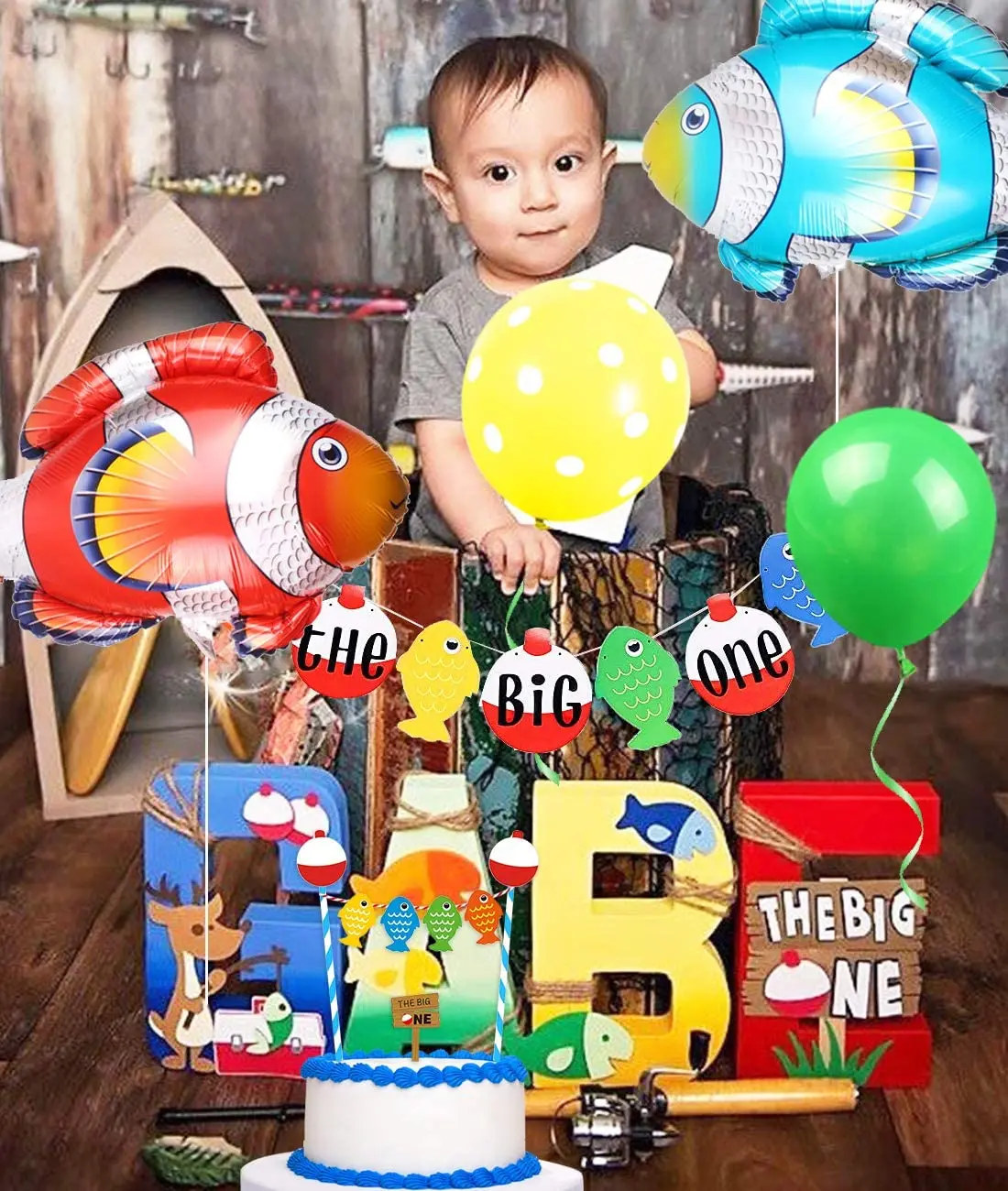 The Big One Fishing Birthday Party Supplies Little Fisherman The