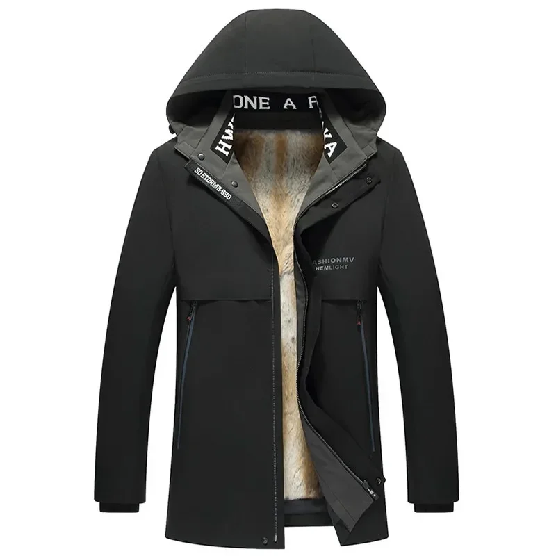 

Men's Winter Jacket Fashion New Parka Short Loose Jackets Man Clothes Warm Mink Fur Liner Coats Casual Jaquetas Masculino