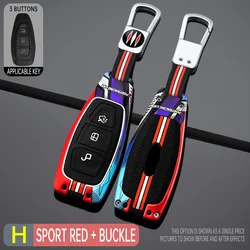 Premium Car Key Case Cover Shell - Stylish Automotive Accessory (Red)