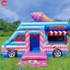 Quick Door Shipping 13*9*10ft Commercial Inflatable Ice Cream Truck Snack Booth Stand for Food Treat 6