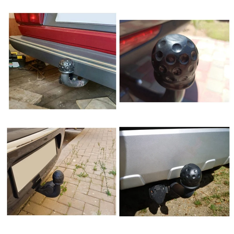 2Pcs 50Mm Tow Bar Ball Cover Cap Towing Hitch Caravan Trailer Towball Protect For Car Truck Trailer RV Camper ATV Quad