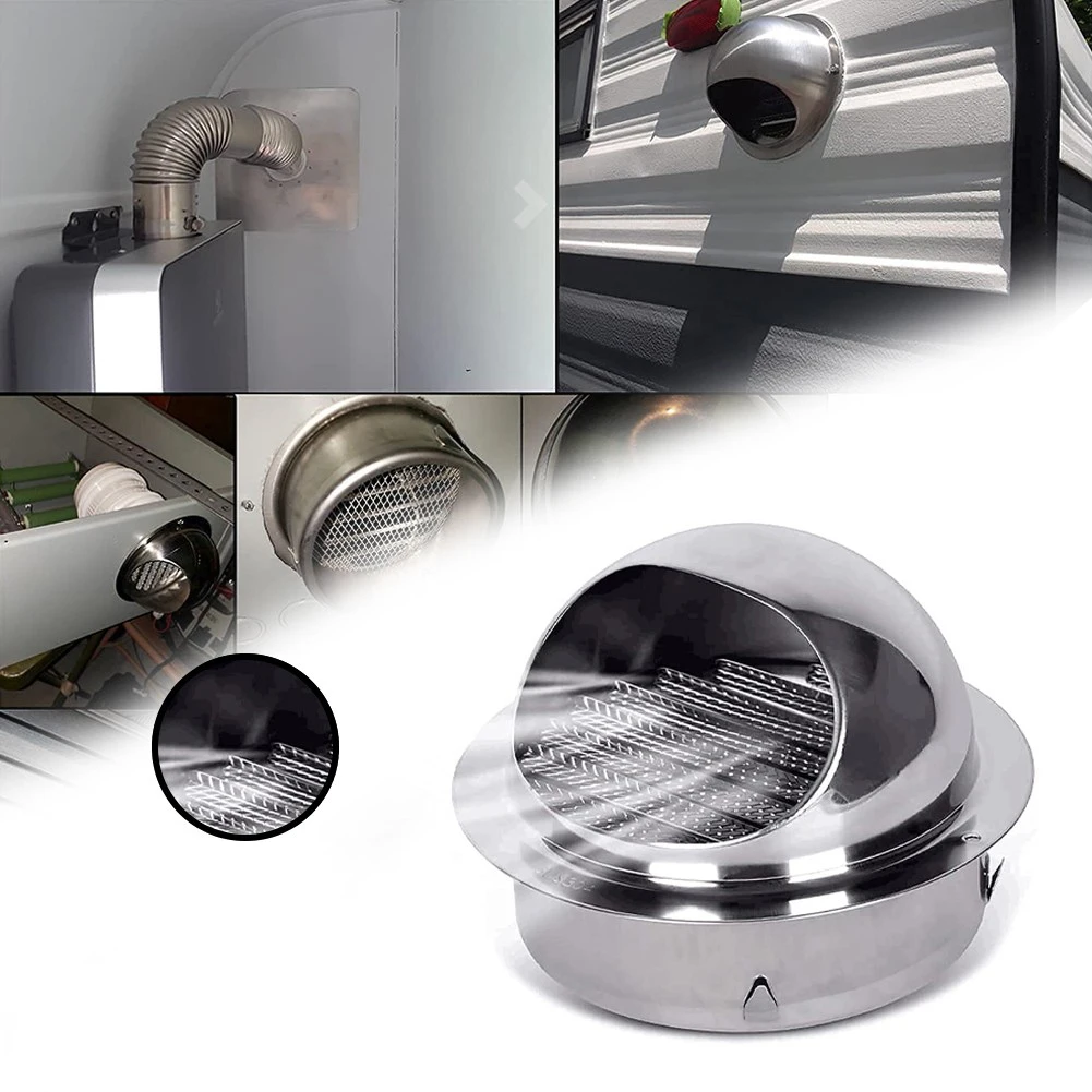 

304 Stainless Steel Wall Ceiling Air Vent Ducting Ventilation Exhaust Grille Cover Outlet Heating Cooling Waterproof Vents Cap