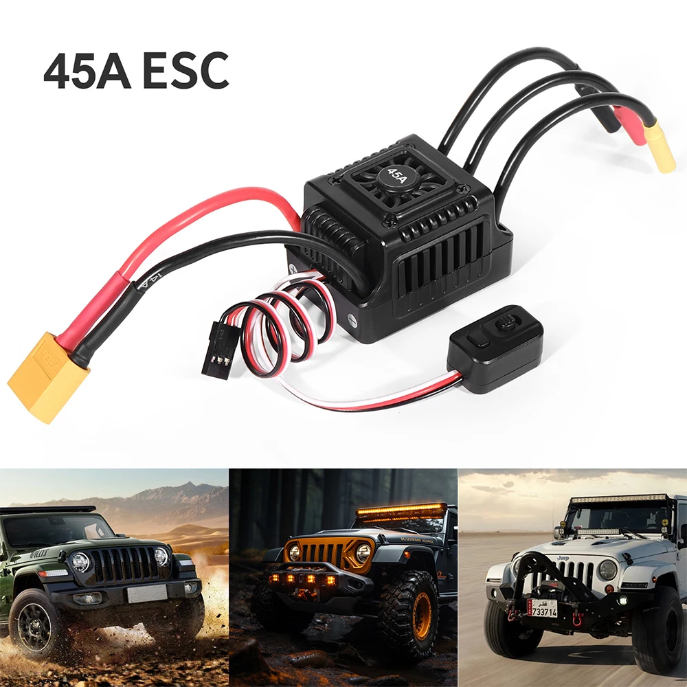 T XT60 Plug 35A 45A 60A Sensorless Brushless ESC RC Cars Truck