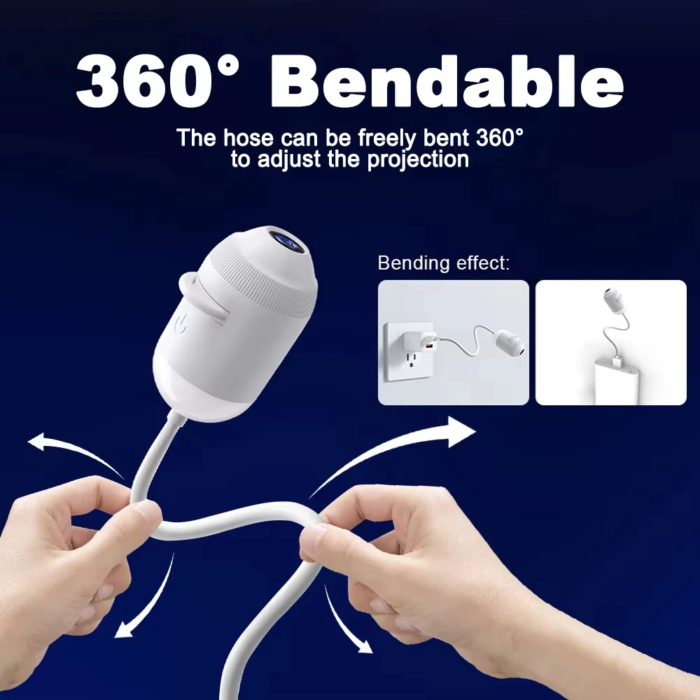 360 ° Illuminazione Ambientale a Proiezione di Stelle e Galassie per Interni Auto, Proiettore Cielo Stellato Regolabile con Controllo Touch USB - immagine 2