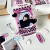 SKYSONIC 3 Inch Acrylic Photo Frame 7pcs Parts Idol Postcards Display Photo Cards Decoration Card Holder Fashion Chain Stand 2