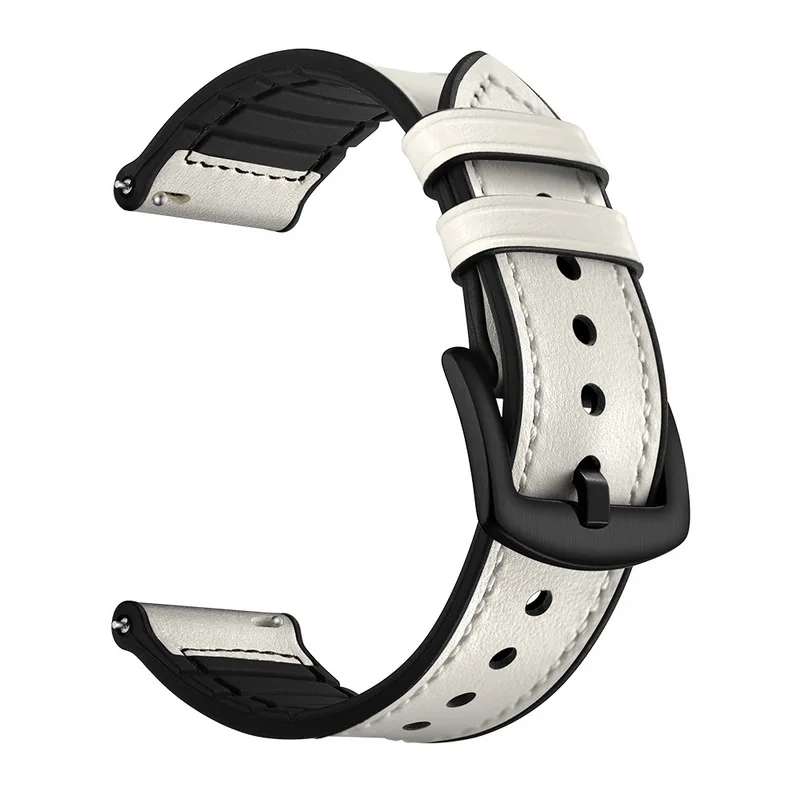 20mm 22mm Leather Strap for Samsung Galaxy Watch 4/5/6 40mm 44mm Huawei Watch 3/4/GT2e/3 Pro Bracelet for Amazfit GTR 47mm Band