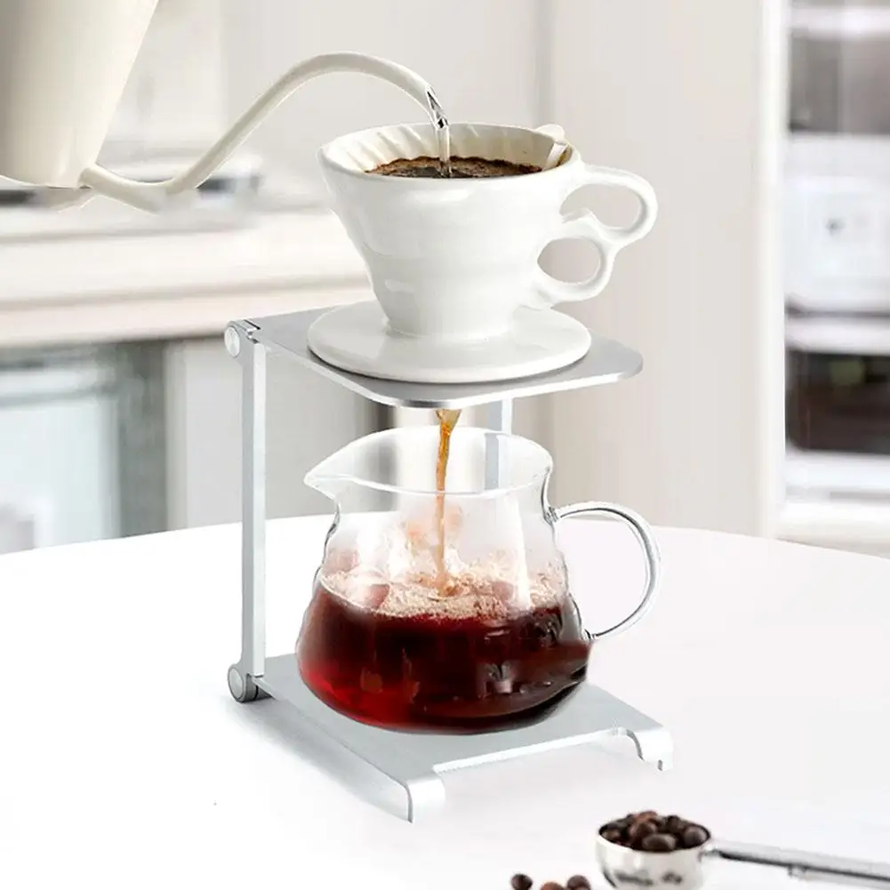 Support Pour Café Filtre (pour-over) - En Métal - Design Droit Ou Serpentin - Portable