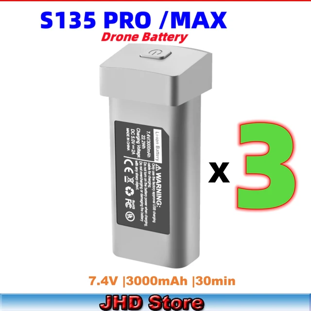 JHD S135 Drone Battery For Original S135 PRO Accessories Parts 3000mAh S135 MAX RC Drone Battery Wholesale Suppliers - Image 4