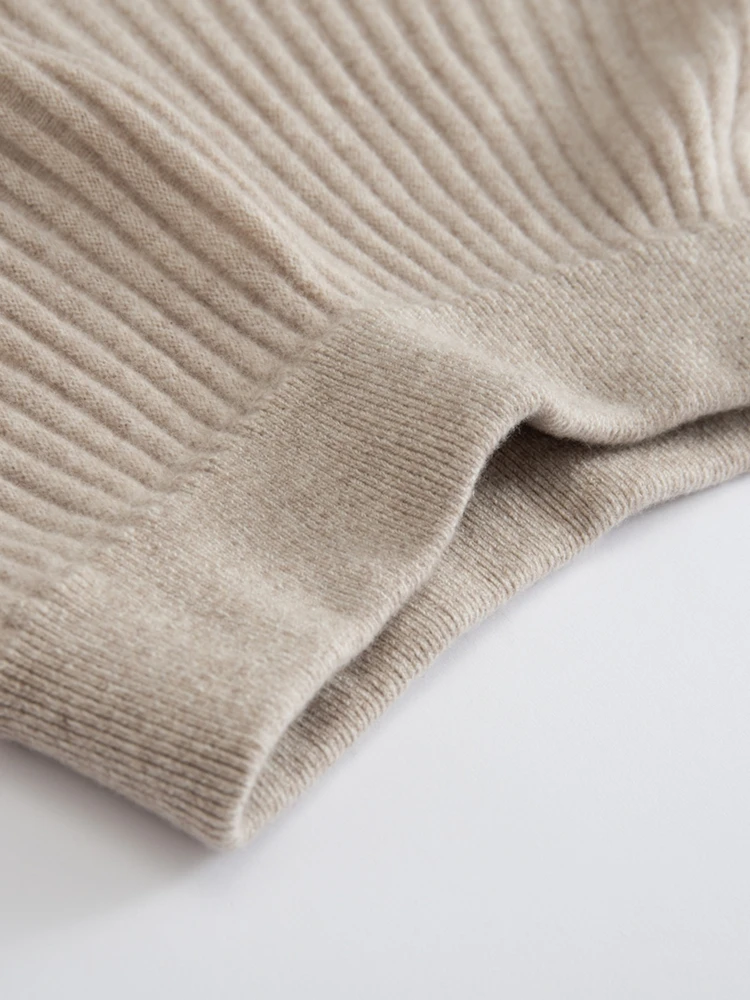Cashmere Skirt On Model