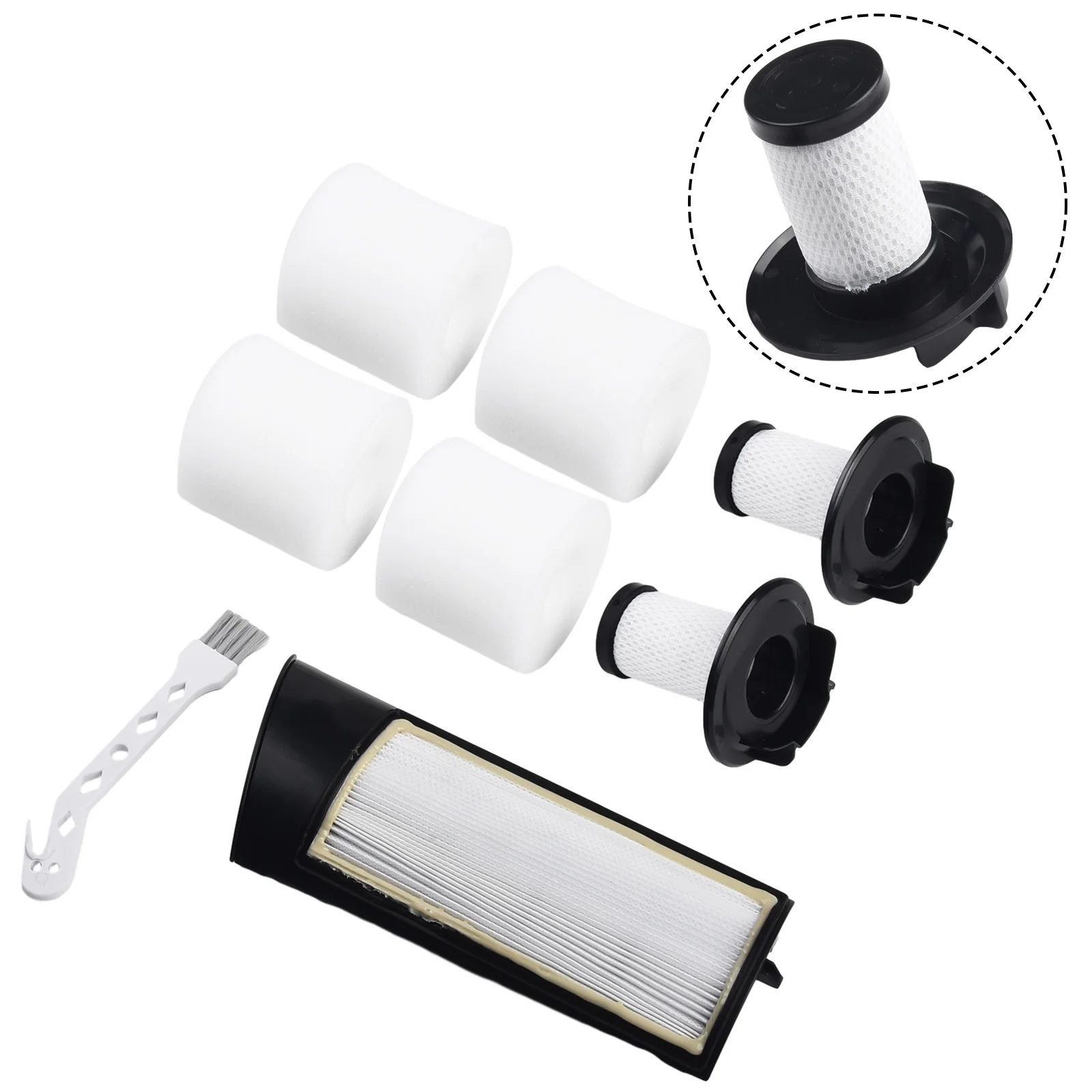 

Vacuum Cleaner Long Filter Screen Brand New Cleaning Brush Eco-friendly Materials Filter Cotton Filter Replacement