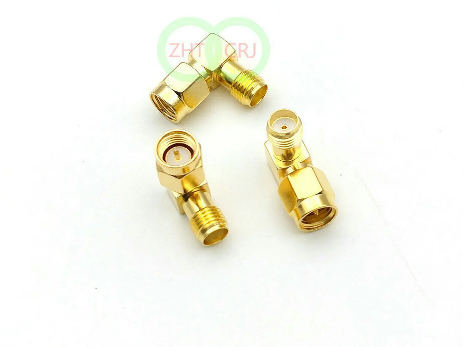 SMA male to SMA female right angle in series RF adapter