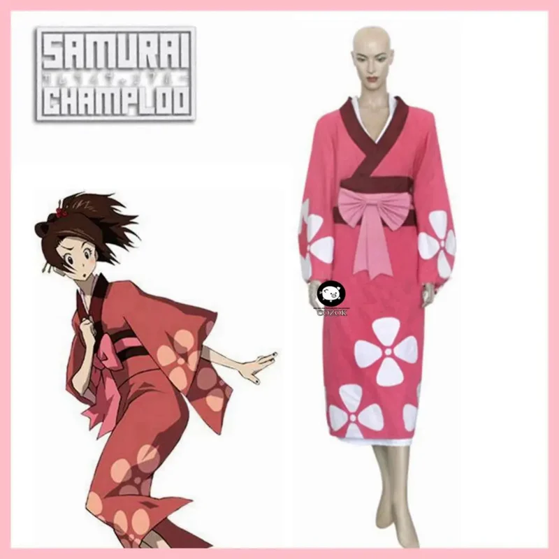 

Anime High Quality Samurai Champloo Fuu Kimono Cosplay Costume Perfect Custom