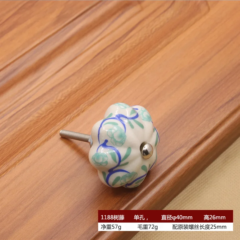NAQSH Pomos De Gabinete De Cerámica Para Cocina, Perillas Pintadas A Mano Para Cajones De Armario, Tiradores Para Puertas Y Cajones (Corazón Rojo Múltiple, 12