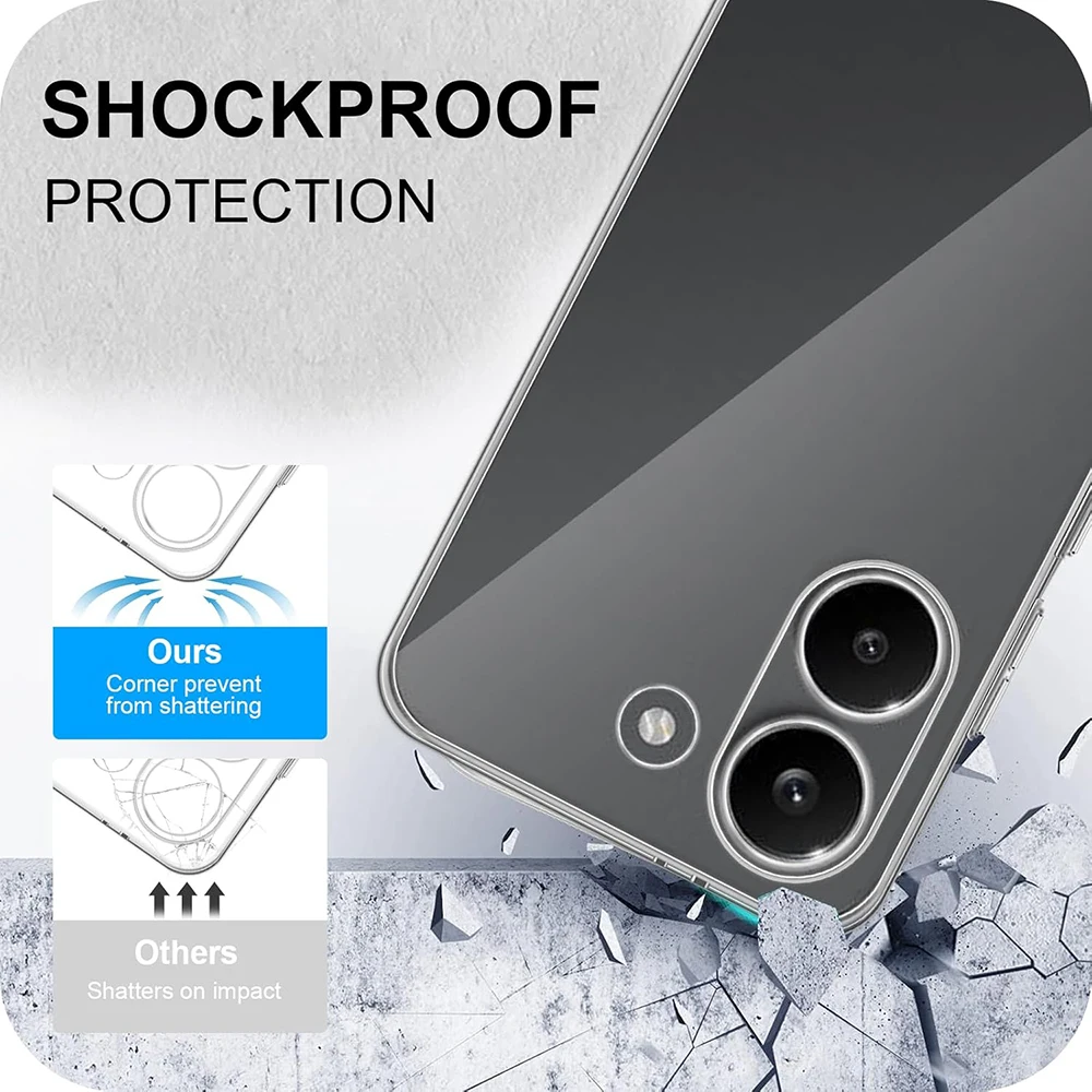 Ultra Thin Silicone Soft Case - Clear Transparent Shockproof Cover