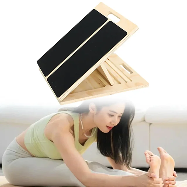 MIUONO Slant Board For Calf Stretching & Squats - 19.7" Wide, 6.5" Height, Holds 1000 Lbs, Hardwood Plywood