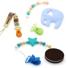 30/50/100pcs 1" 25mm Hot D Shape Plastic Baby Pacifier Clips Dummy Chain Holder Suspender Clips Clamp With Gripping Teeth 6