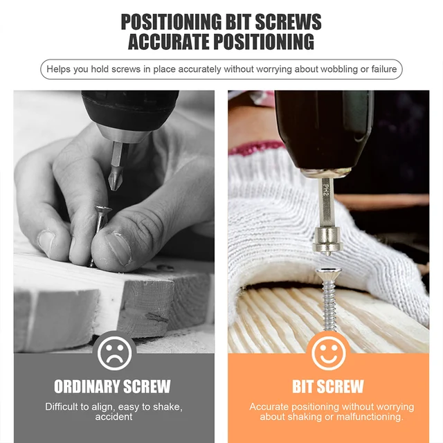 Gipszlemez Famegmunkáló Csavar Mágneses Pozicionáló Csavarhúzó Bitek Kötegelt Fej - Image 4