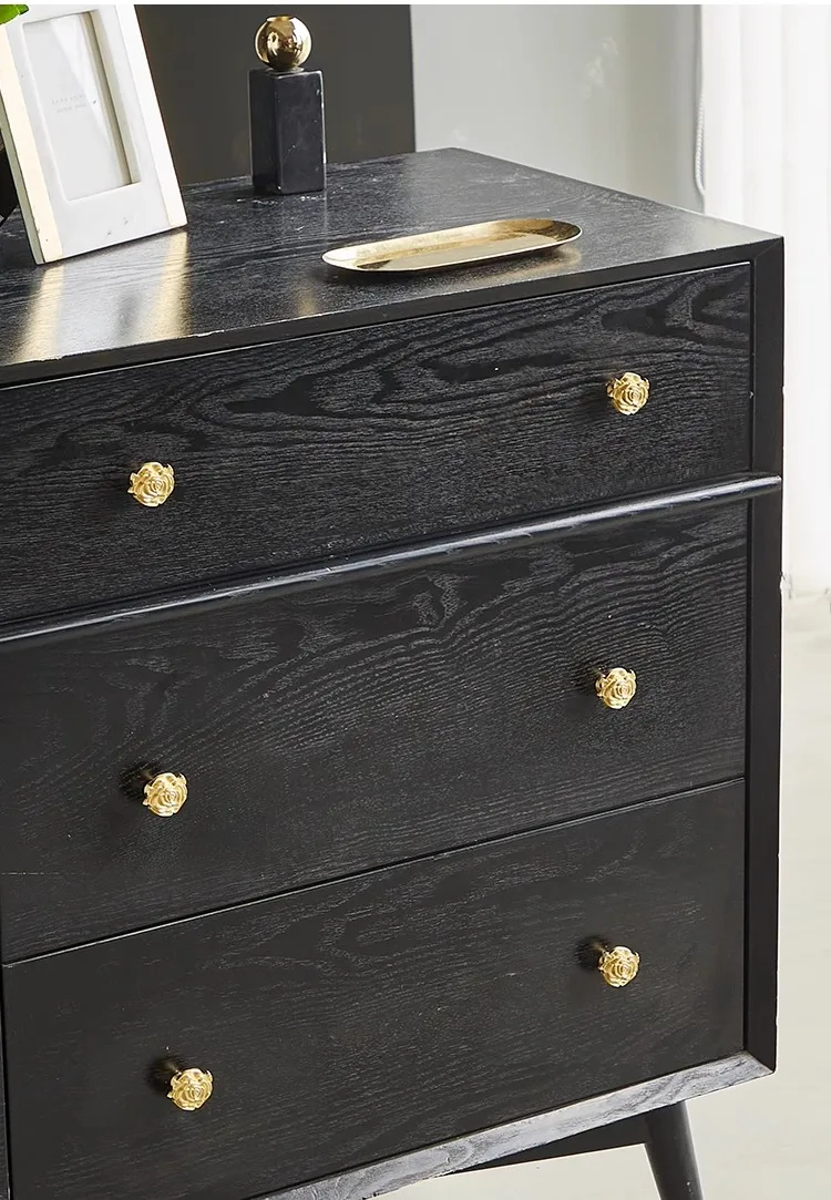 gold floral cabinet knob for wardrobe and dresser