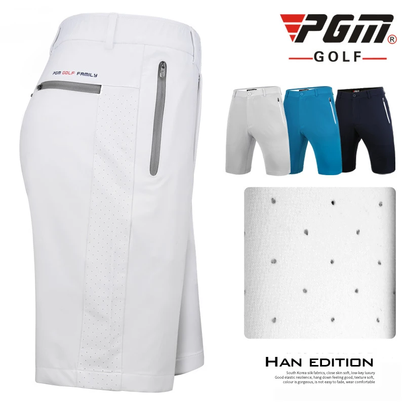 PGM Golf Shorts Men's Sports Shorts Stretch Side Comfortable Breathable Short Outdoor Sportswear Clothes