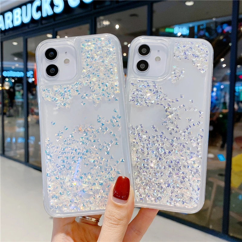Luxury Bling Rhinestone Quicksand Glitter Phone Case Cover