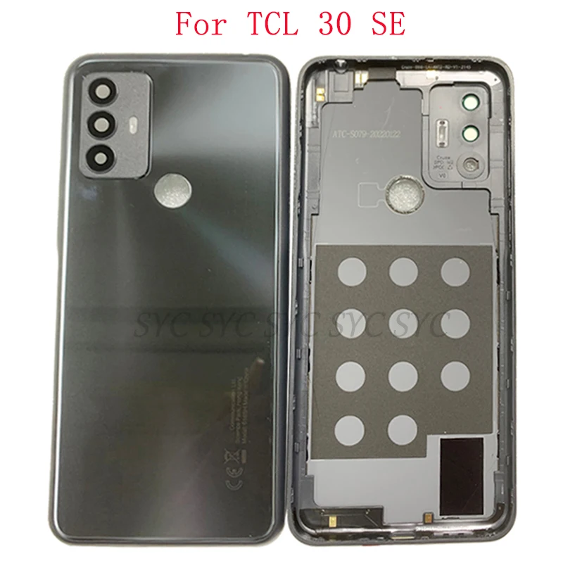 

Battery Cover Rear Door Housing For TCL 30 SE 6165 Back Cover with Camera Lens Logo Repair Parts