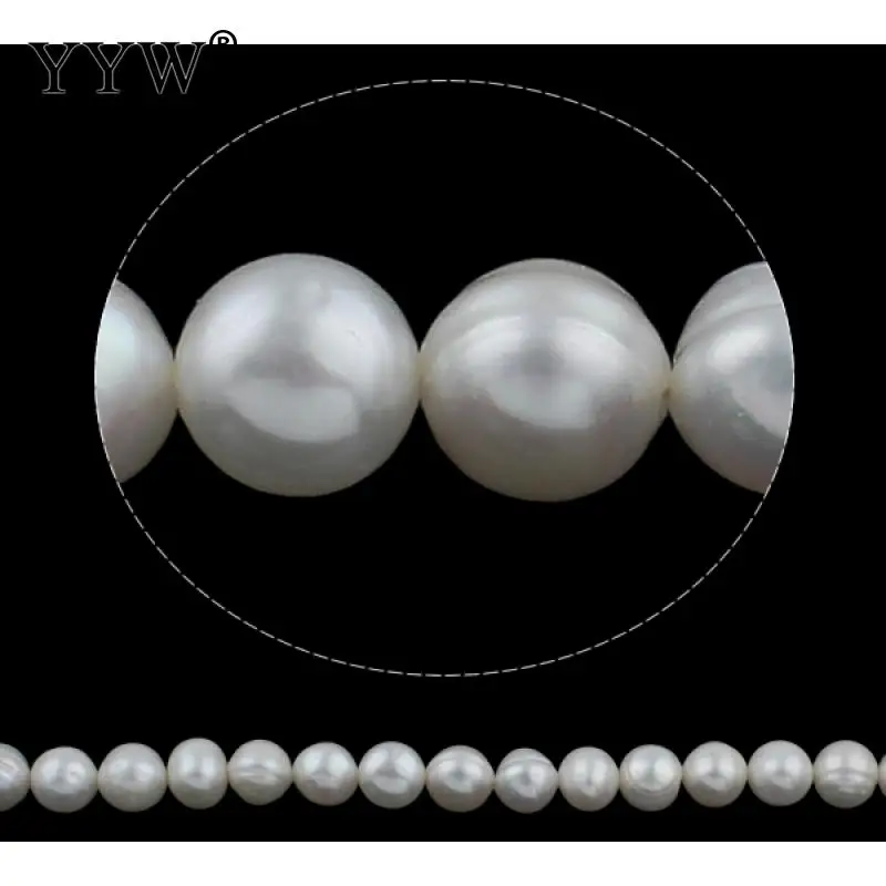 Natural White Grade A 10-11mm Hole:Approx 0.8mm Length:15inch Round Cultured Freshwater Pearl Beads For Jewelry Diy Making