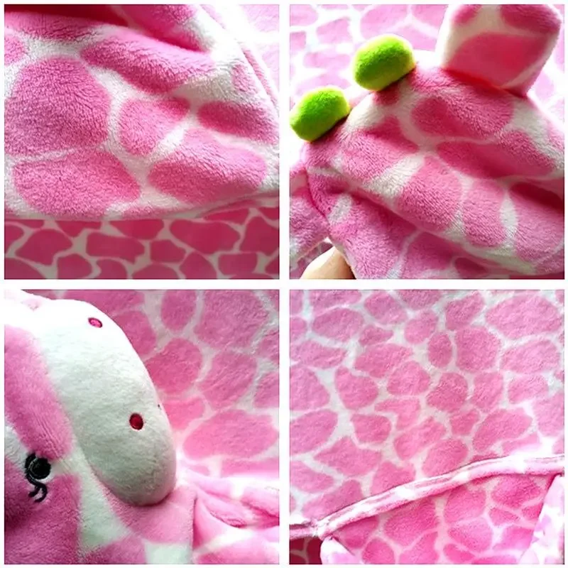 Baby Bathrobe Cartoon Blanket Kids Hooded Toddler Baby Bath Towel