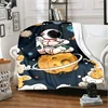Explore the Universe Planet Soft Plush Blanket Flannel Cover Blanket Suitable for Living Room, Bedroom, Sofa, Picnic Cover 1