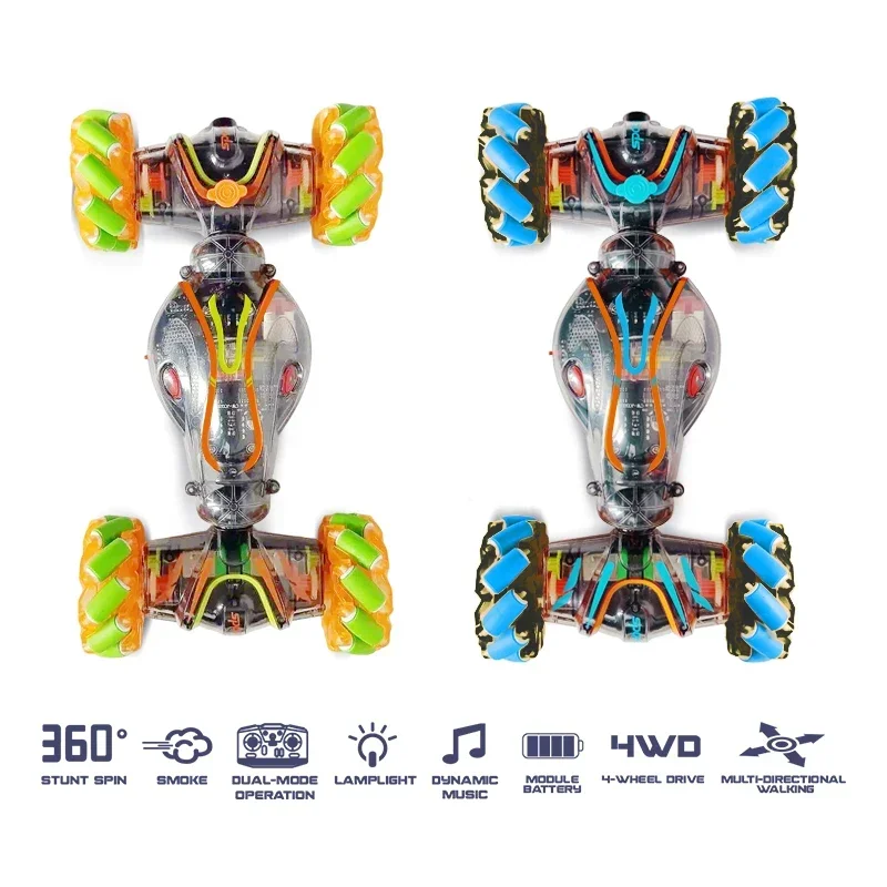 Led Rc Car Toy 2.4G Radio Remote Control Cars Rc Watch Gesture Sensor Rotation Twist Stunt Drift Vehicle Toy for Children Kids