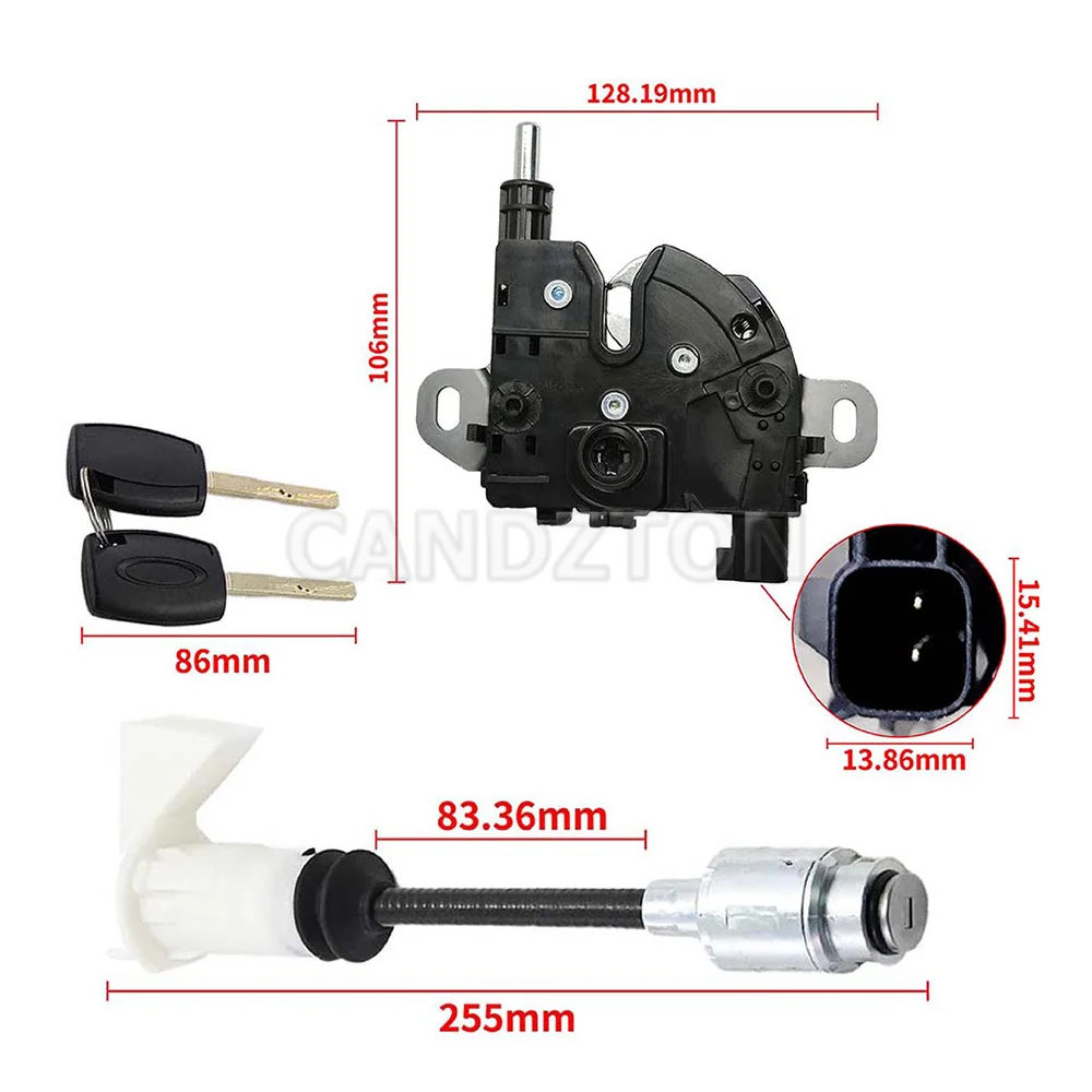 1343577 4M5AA16B970BA BONNET RELEASE LOCK REPAIR KIT FOR FORD FOCUS MK2 Bonnet Hood Lock Catch 3M5116700AC 4895285