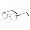 Men Square Metal Large Frame Myopia Glasses Spring Leg Elderly Near Sight Eyewear Blue Light Blocking Eye Protection Eyeglasses 4