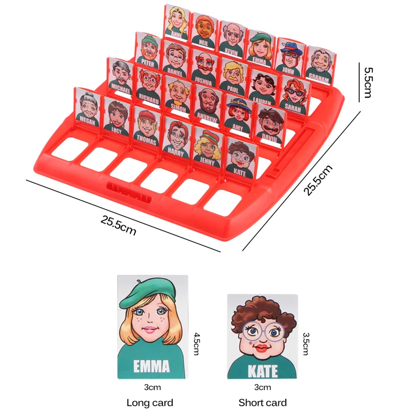 Adivinhe Quem Toy Card Game, Família Adivinhar Jogo, Jogos de Tabuleiro,  Raciocínio Lógico, Pensando, Pensamento Pré-escolar, 96PCs - AliExpress