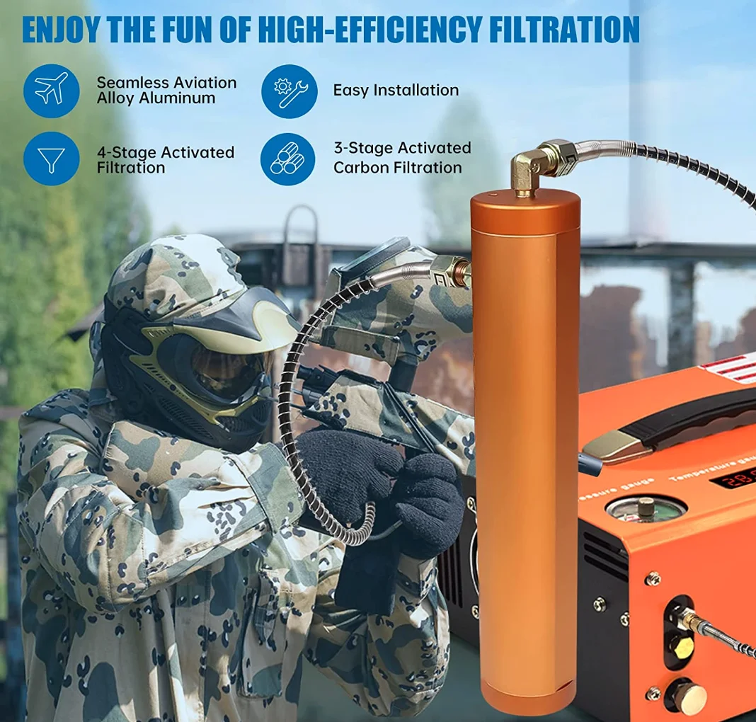 30mpa high-pressure air filter, oil-water separator 30 mpa, air compressior pump