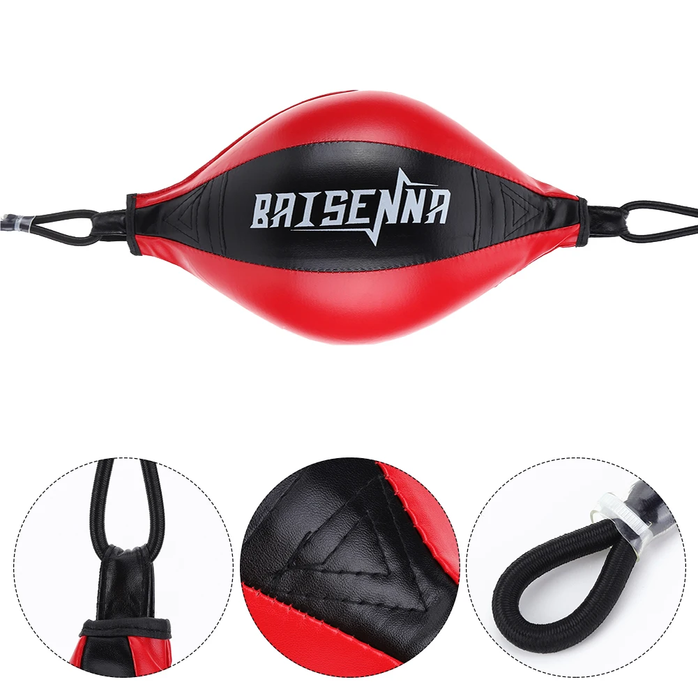 Double End Punching Bag PU Leather Musculation Training Sandbag Muay Thai Punch Boxing Ball Gym Fitness Sports Equipment