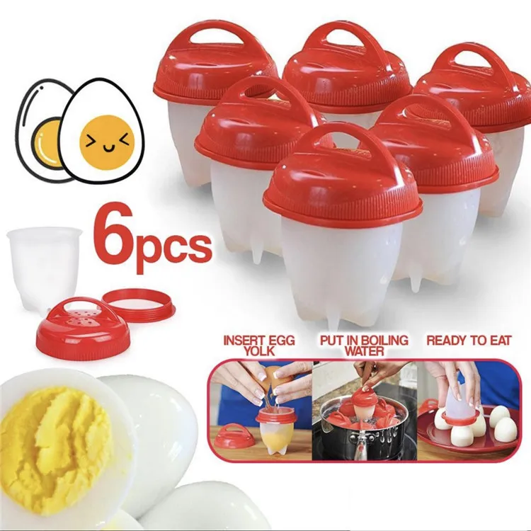 Description Picture 6 of itemEgg Cup Non-stick Silicone Cook Cooker Kitchen Baking tool Separator Steamed Egg Cup Egg Poachers Cooker Accessories egg cooker