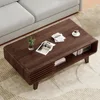 Coffee Table, Living Room Tables, Modern Table with Storage, Mid Century Farmhouse Wood Coffee Table for Living Room 1