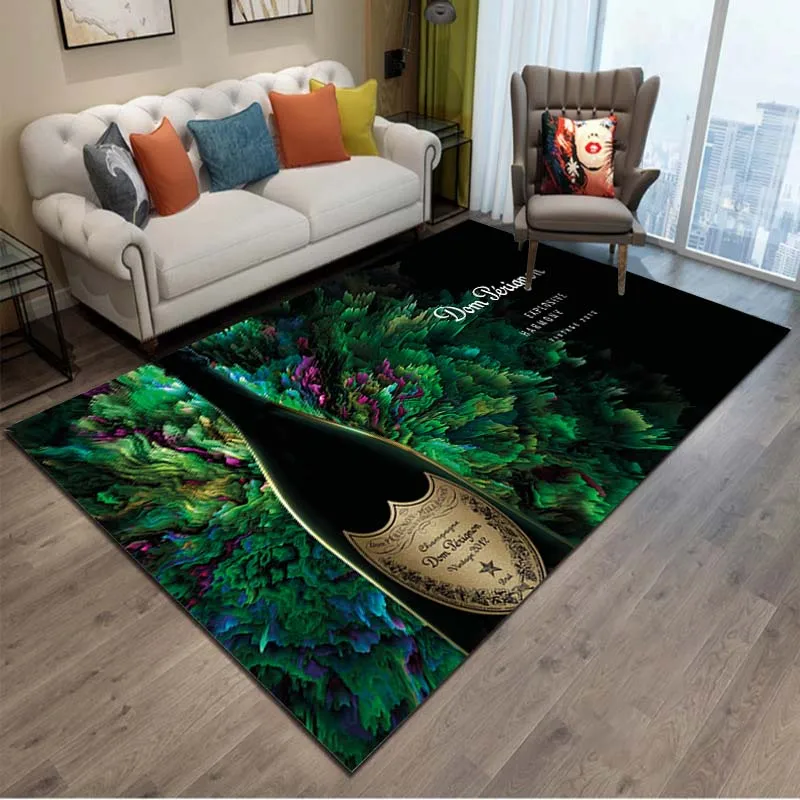 15 Taglie Classico Champagne Wine Carpet Dom-Perignon Tappeto Bar Soggiorno Camera Da Letto Ampia Area Morbida Moquette Sedia Divano Tappetino Antisci