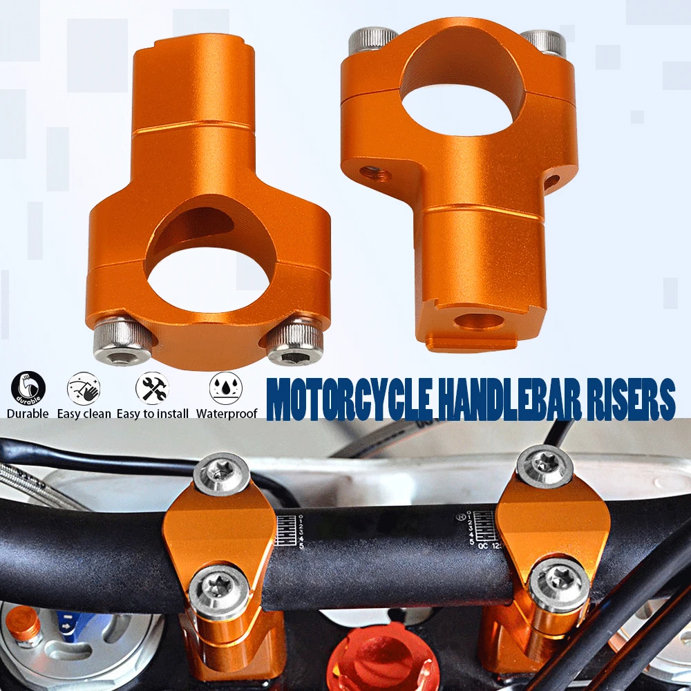 

Motorcycle For BETA RS 125-498 MODELS 2014-2023 2022 2021 2020 2019 2018 2017 2016 2015 52mm Handlebar Riser Bar Clamp Mount