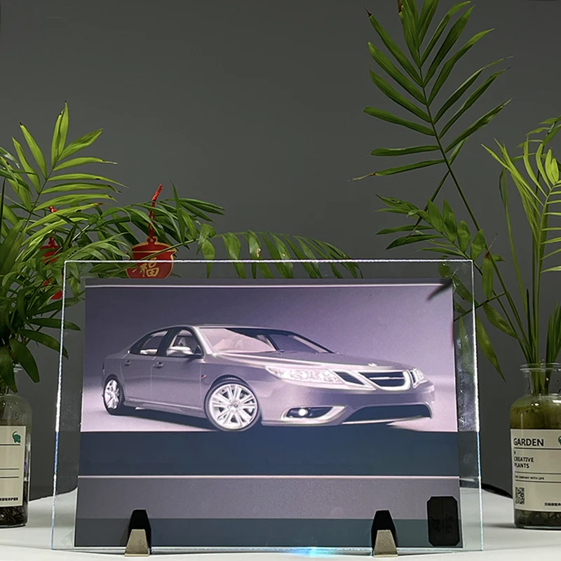 écran de projection arrière film holographique pour document pour la publicité en verre