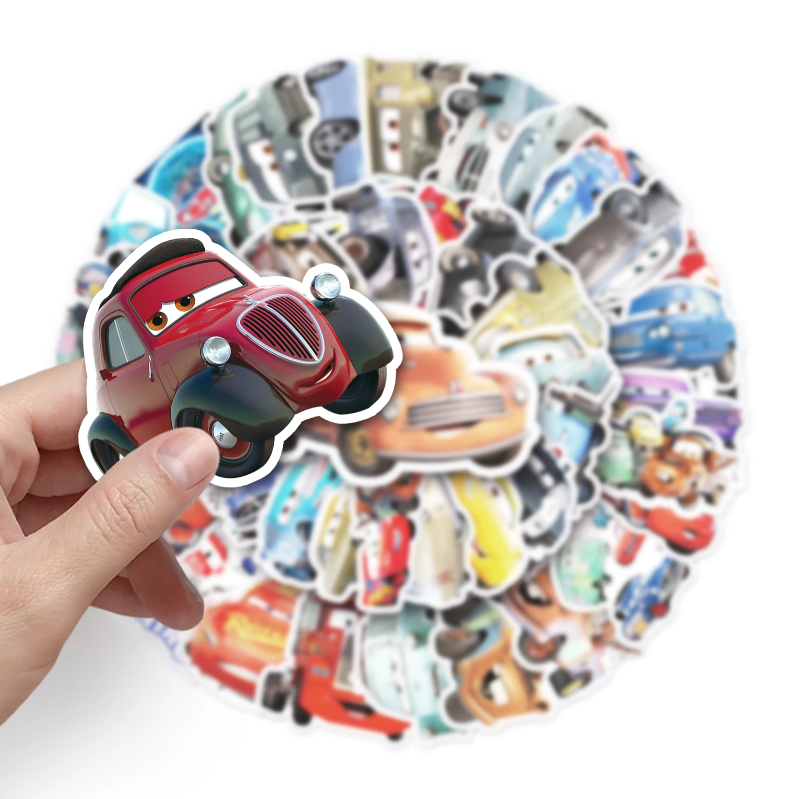 10/50Pcs Disney Cars Lightning Mcqueen Stickers Skateboard Laptop Bicicletta Chitarra Bagagli Telefono Cartoon Sticker Giocattolo Regalo Per Bambini