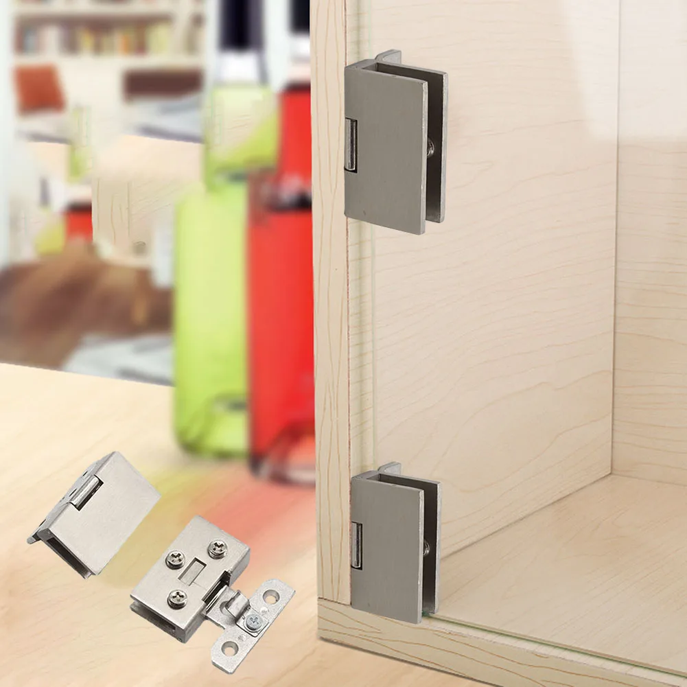 47mm 57mm Glass Cabinet Door Hinges Bathroom Shower Door Hinges Glass Pivot Hinge Furniture Wine Cabinet Clips