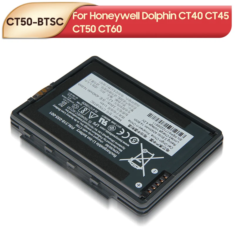 Новая запасная аккумуляторная батарея для Honeywell Dolphin CT40 CT45 CT50 CT60 4G/LTE 318-055-001, портативная батарея для компьютера 4040 мАч