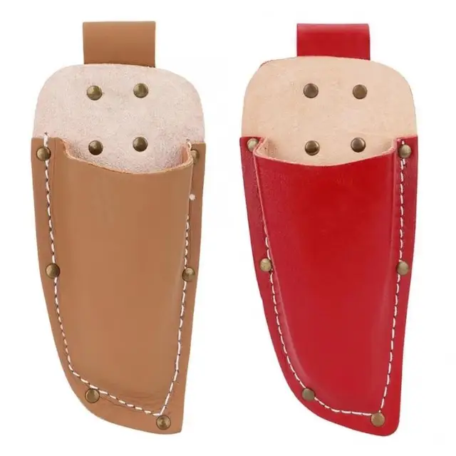 Professional Garden Trimming Bag Garden Scissors Protective Case Advanced PU Leather Protective Case in 2 Colors 3