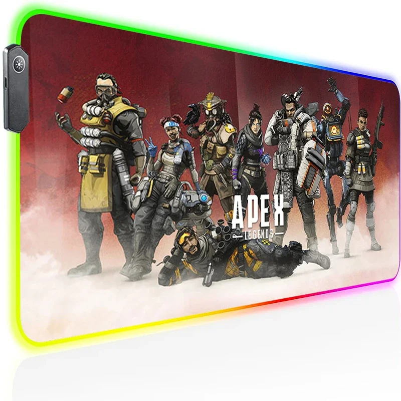 

Back Light Apex Legends Xxl Gaming Mouse Pad Rgb Desk Mat Cheap Pc Gamer Cabinet Deskmat Backlight Big Mousepepad Led Mousepad