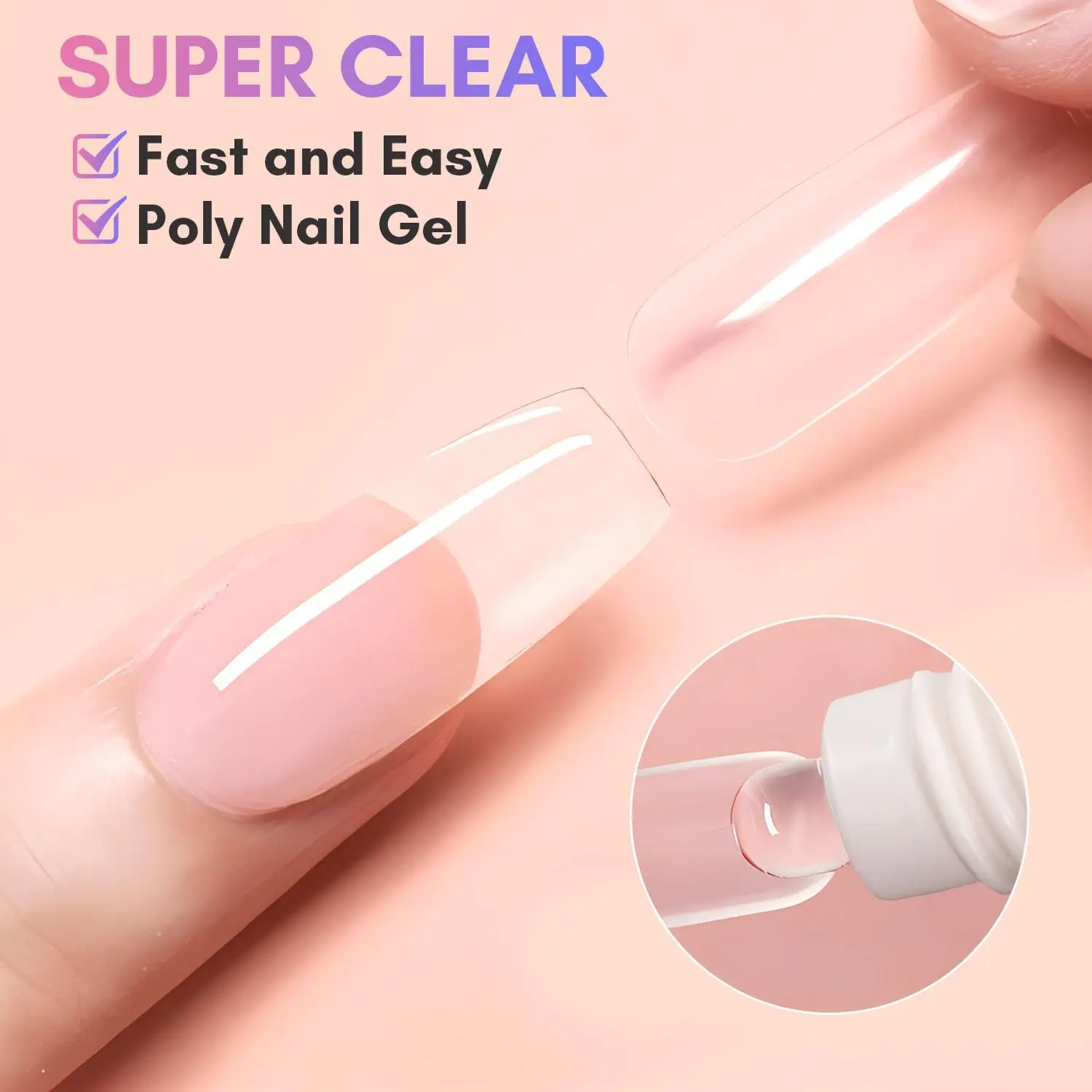 Buy Poly Gel Quick Building Nail Set,100Pcs False Nail Mold Clear Nail  Extension Form Tips,10 Nail Tips Clip And 1Pcs Dual-Ended Poly Extension  Brush Picker For Polygel Extension,Home Salon Online at Low