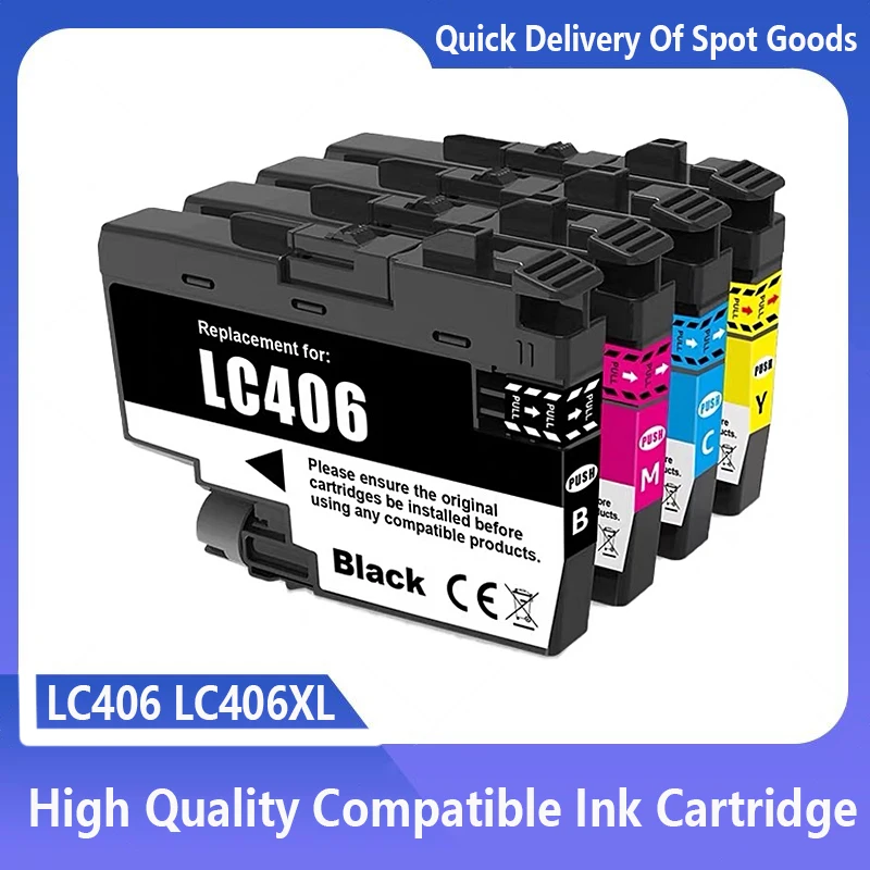 LC406 LC-406 LC-406XL LC406XL Compatible Ink cartridge for Brother MFC ...