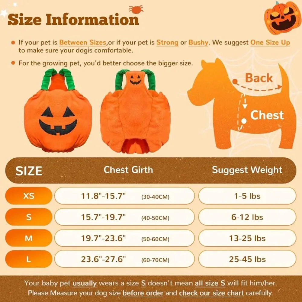 Pumpkin Pet Halloween Costume 5