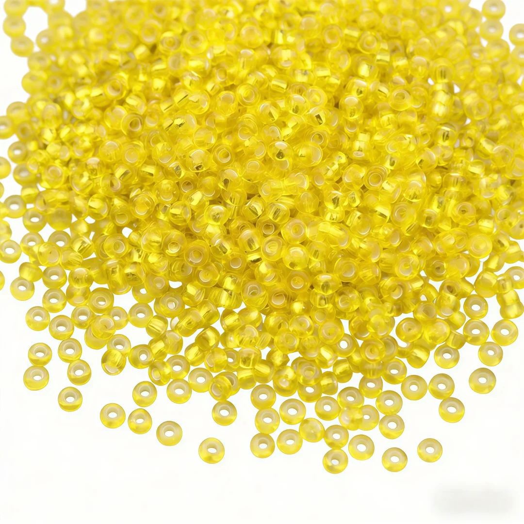 High-Quality Silver Core Glass Rice Beads for Handmade DIY Projects